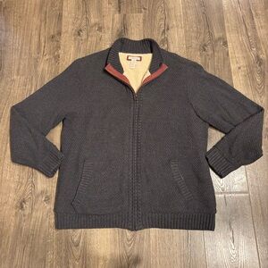 Carbon2Cobalt Men's Aegis Zip Sweater Jacket  Sherpa Lined size XL